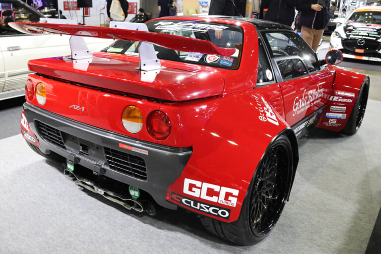 郷田鈑金ロータリーAZ-1　with　RE雨宮｜S660がNSX!?　AZ-1にロータリー!!　実は軽ミッドシップのスーパーモディファイが熱かった！【東京オートサロン2026】