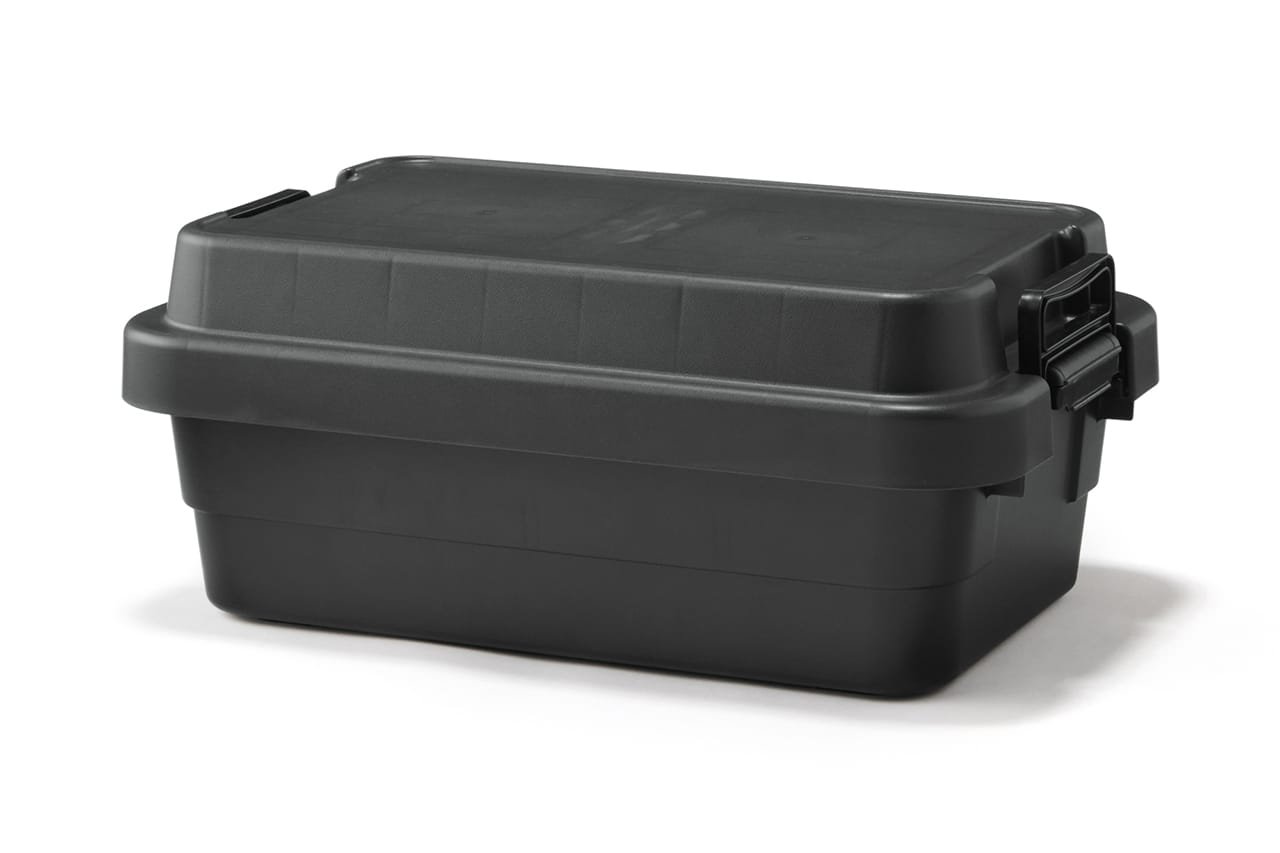 再生ポリプロピレン入り 頑丈収納ボックス 浅型 ダークグレー｜「やっぱいいね」「無印良品だとこうなるんだ？」クルマに積むのにちょうどいい。MUJI人気定番アイテムに再生材使用の新ラインナップ登場