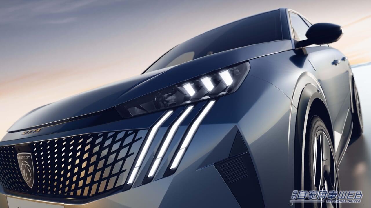 ｜プジョー、3列シートSUV「5008」登場。ハイブリッド＆21インチディスプレイを搭載する新世代モデル