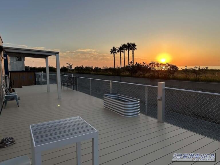 車中泊で気軽に旅をしたい方にオススメ！ 快適に、そして安全に楽しめる『RVパーク』最新情報。【 愛知県常滑市／RVパーク BEACH FRONT SAKAI】