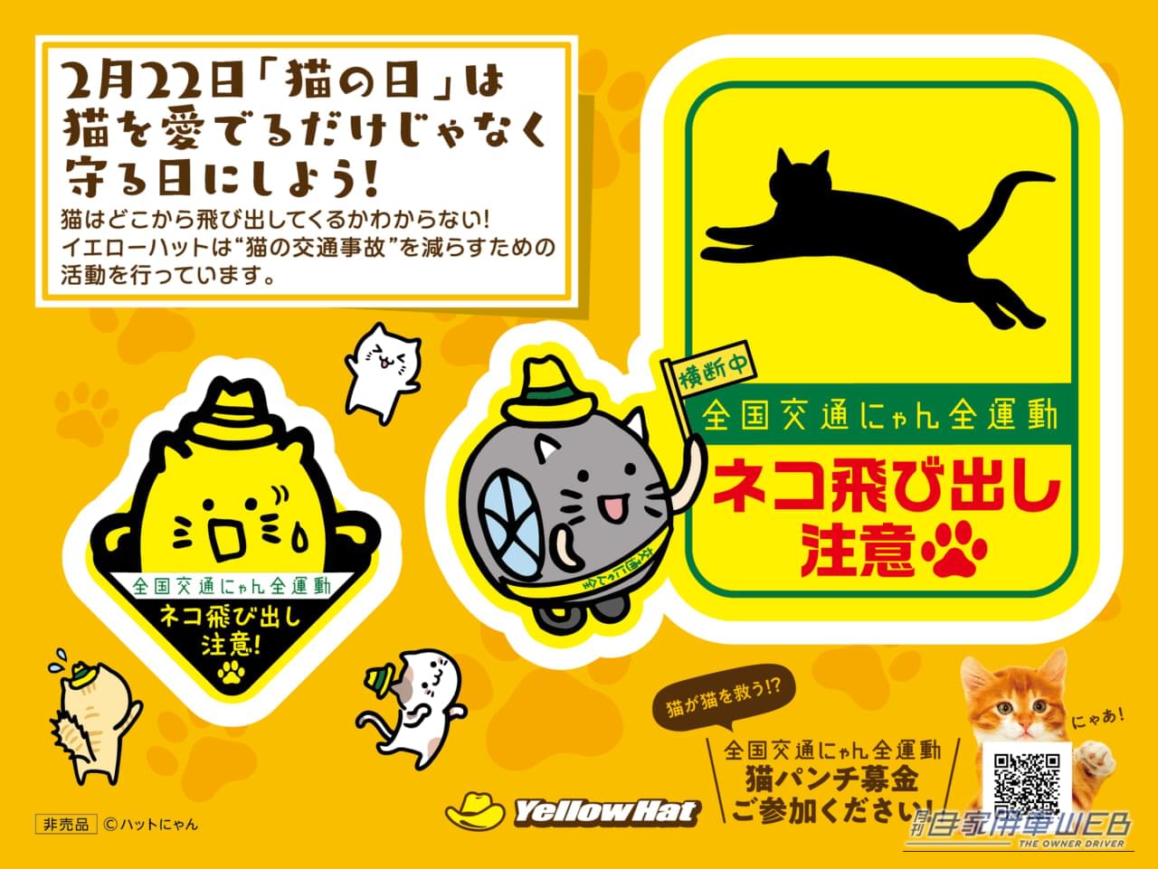 ｜猫パンチが救いの一手に！イエローハット「全国交通にゃん全運動」で保護猫支援の輪を広げよう