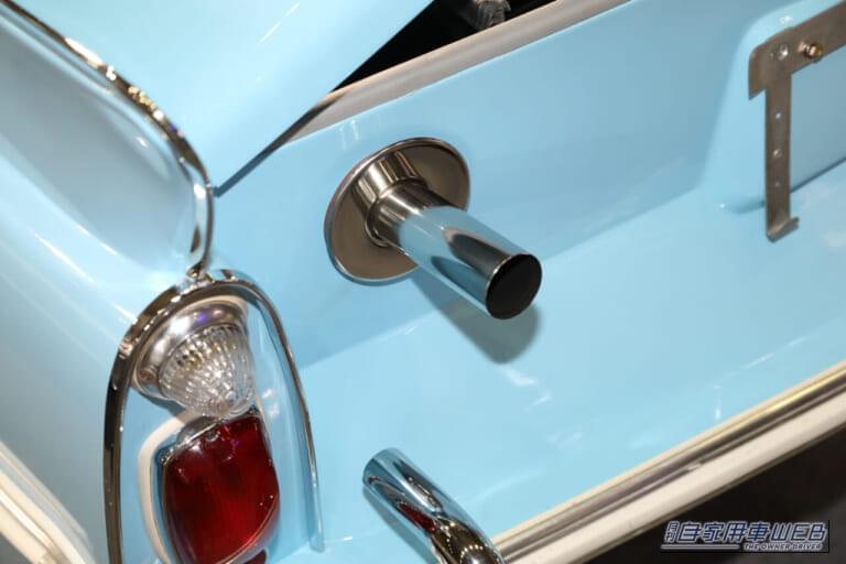 アンフィカーのマフラーの排気口|「これはスゴいわ…」日本のガレージでとんでもない激レア車両が眠っていた! ピカピカにしてオークション出品すると、スゴい展開に…!