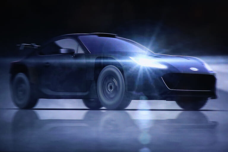 BRZ 4WDターボラリーカーのティザー画像｜SUBARUがBRZの4WDターボを投入？新しい社内体制がスゴいクルマを生み出していく！