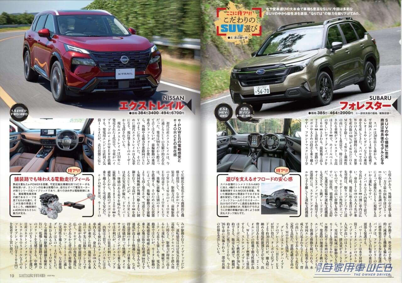 ｜【月刊自家用車5月号発売】新型RAV4実力全解剖/技あり！こだわりSUVの選びかた/HONDA新型注目モデル研究/人気車購入必勝法etc.