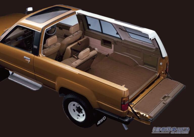 初代ハイラックスサーフ荷室(1984年)|トヨタと日野に結ばれた「小型トラック」の絆 ~ハイラックスが世界を制するまで~
