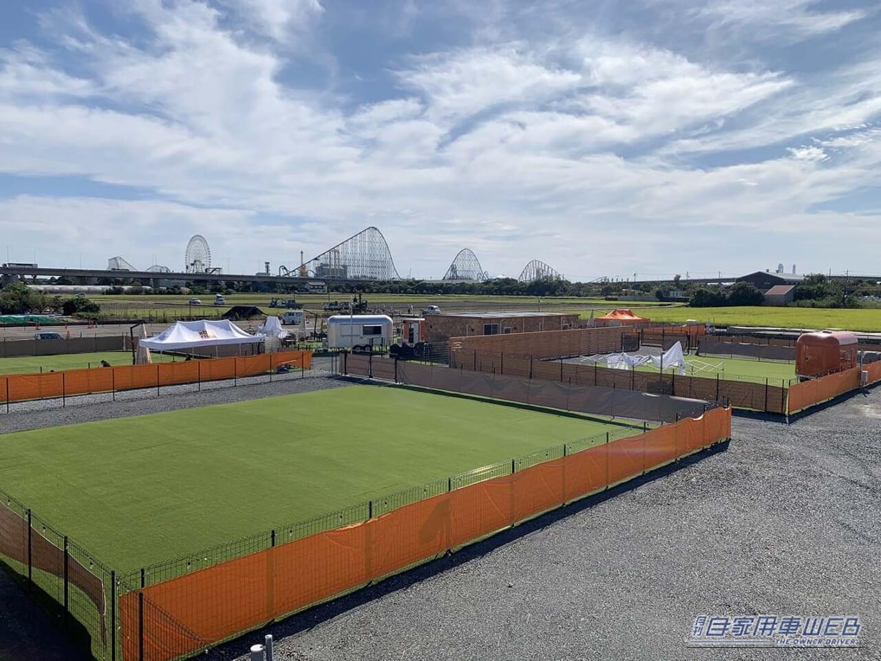 ROSA FIELD|【車中泊旅行におススメ! RVパーク最新情報】「湾岸長島インターからすぐ。愛犬と一緒に楽しめる日本最大級のドッグラン&デイキャンプ施設が魅力」 ~三重県桑名市/ROSA FIELD~