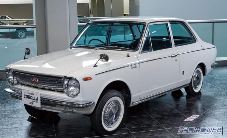 初代カローラ(1966年)|「サラリーマンでも買えるクルマ」が開発コンセプト⁉︎ マイカー時代の幕あけを飾った国民車=コードネームA260X
