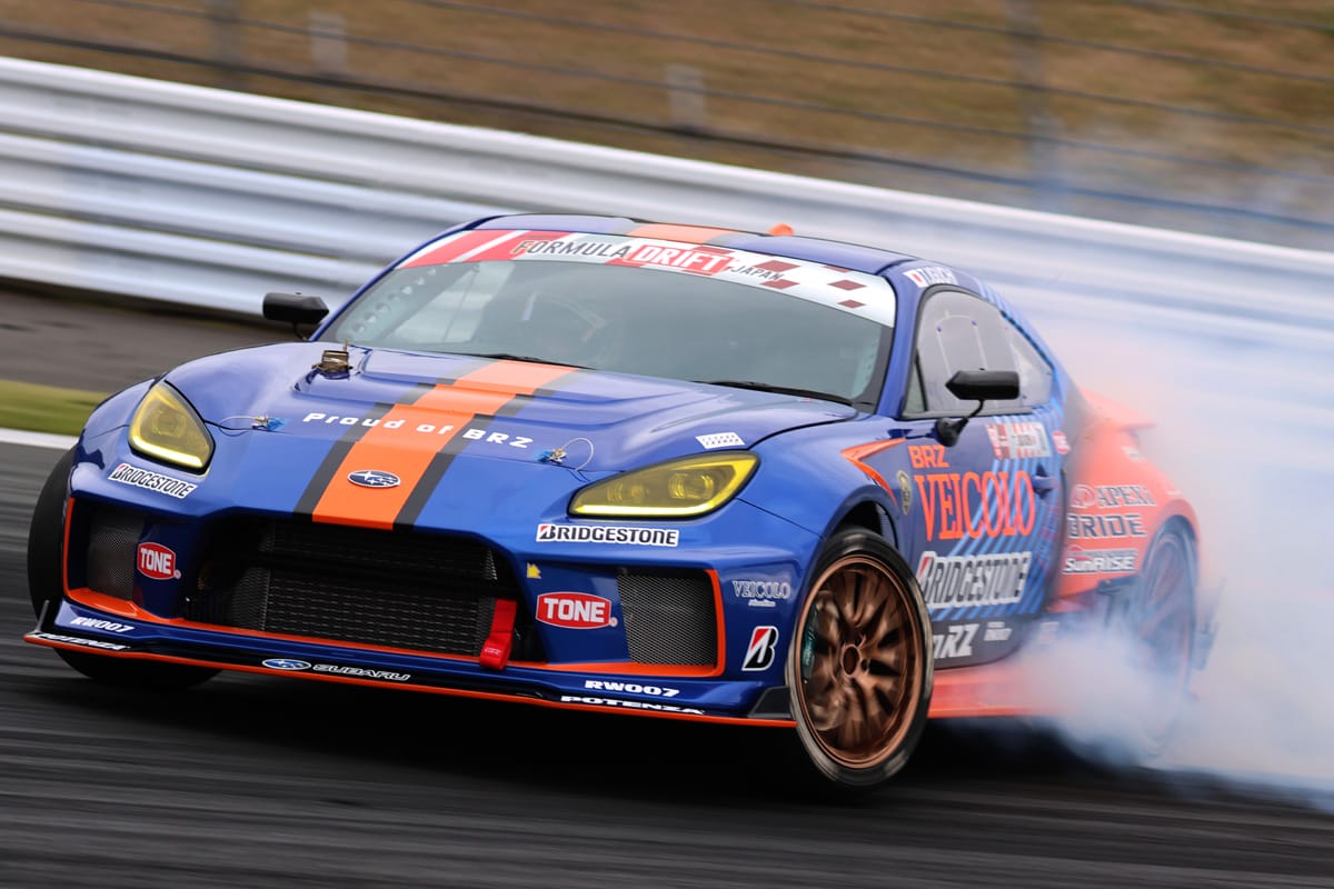 井口卓人選手のドリフト走行｜SUPER GTでSUBARU BRZに乗る井口卓人選手がFDJ開幕戦の富士でドリフトに挑んだ！