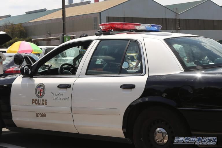 「よくお巡りさんに声かけられます」怪しく微笑む変態さんの愛車は、自由の国の「ホンモノPC」。法と浪漫の境界線を走る「パトカー愛」が深すぎる【高速有鉛フェス2026】