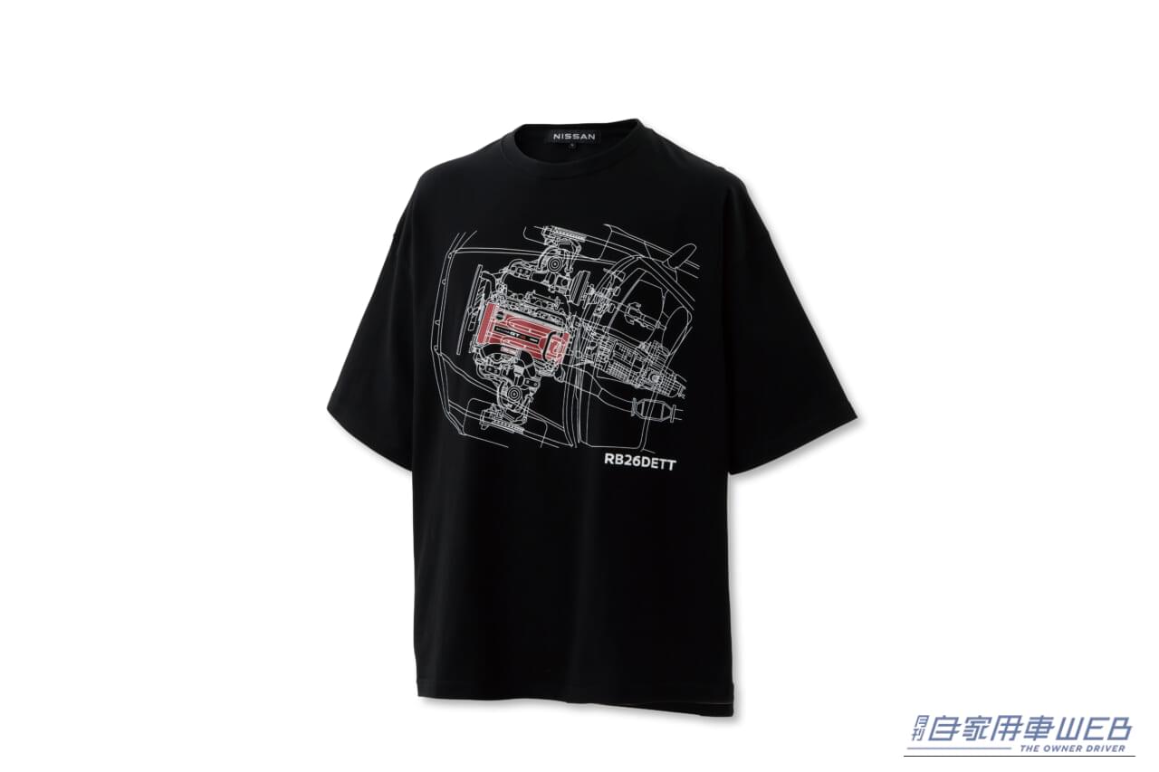 R34 エンジンイラストTシャツ｜日産・NISMOファン必見！オフィシャルグッズの新商品が登場