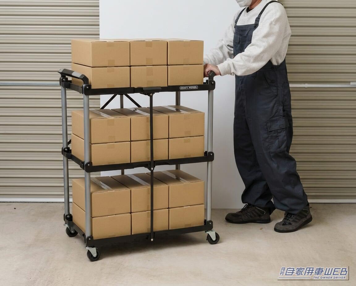 クラフトワークス クラフトワゴン（ファンスタンダード）｜「この発想はなかった…」とんでもない格納性！クルマの空いたスペースにもスッポリ積載。一度使うと手放せない、超便利アイテムを紹介！［クラフトワゴン］
