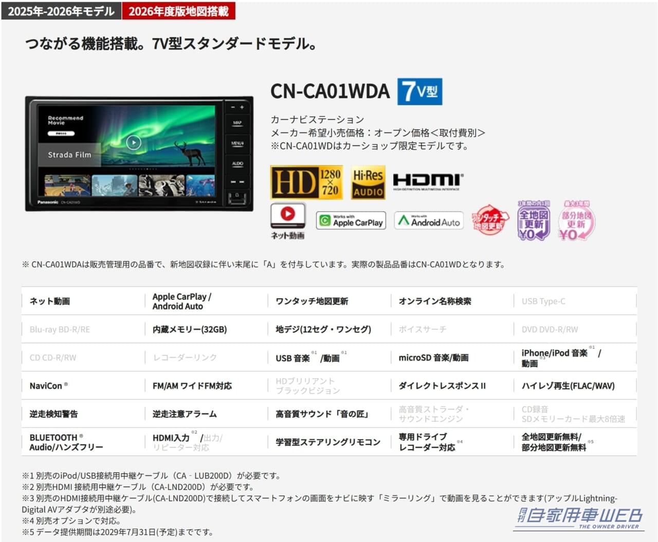 ストラーダCN-CA01WDA|結局どっちがいいの?専用カーナビとアプリナビ。「使い分け」の極意