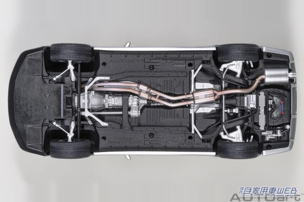 |「ウソだろ…実車かと思った」R34 GT-Rの超リアルな1/18モデルカー。シルバーのボディカラーが美しい! オートアート製「NISMO Z-tune」