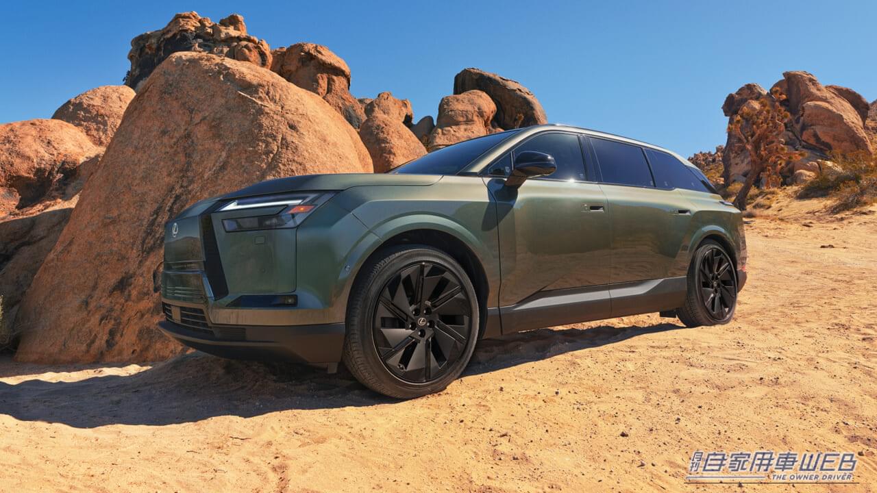 新型TZ｜レクサス、新型「TZ」を世界初公開。ブランド初の3列シートe-SUVは、2026年冬に日本発売を予定