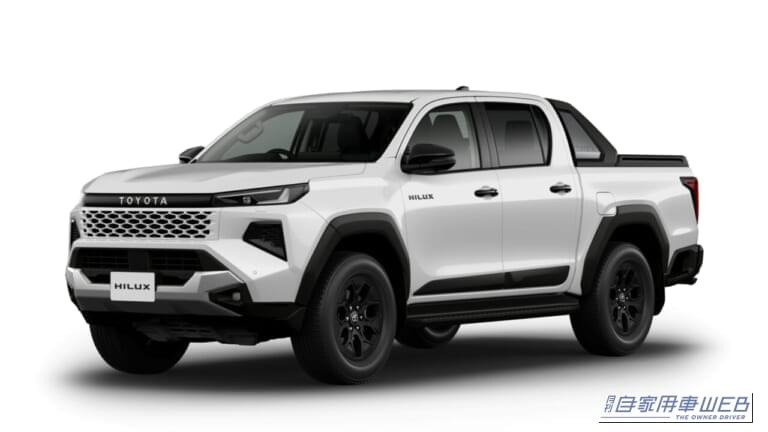 トヨタ 2026年 新型ハイラックス Z“Adventure”(プラチナホワイトパールマイカ)|新型「ハイラックス」国内導入を発表。内装&装備が大進化した、最強の「遊びクルマ」500万円切りで登場!