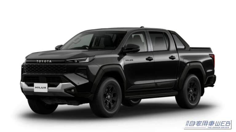 トヨタ 2026年 新型ハイラックス Z“Adventure”(アティチュードブラックマイカ) |新型「ハイラックス」国内導入を発表。内装&装備が大進化した、最強の「遊びクルマ」500万円切りで登場!