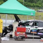 エンジントラブルによりリペアエリアに運ばれたDXLアラゴスタNOPRO☆DEMIO