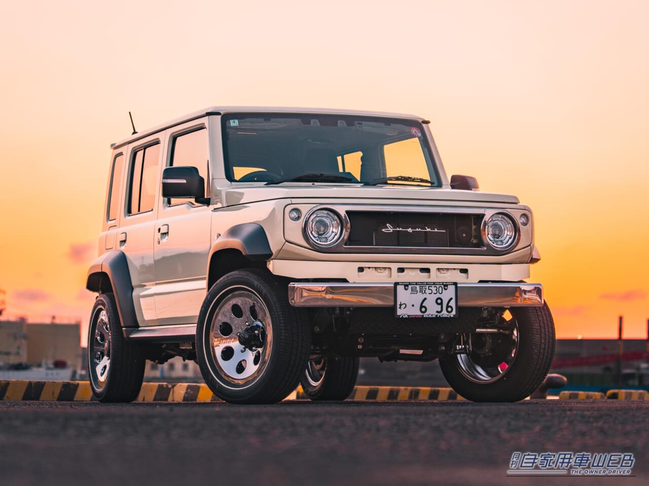 写真はオートルビーズコンプリートカー。｜ジムニーが”あの名車ナナマル顔”に変わる！ オートルビーズの新作バンパー、スチール9万円台から