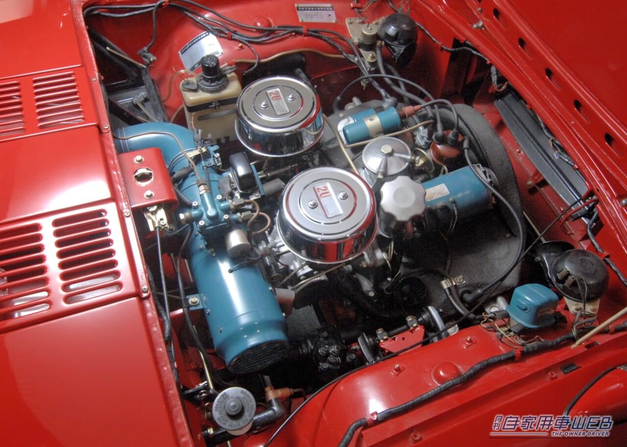 前期型スポーツ800(1965年)エンジン|「スポーツカーの原点は、馬力ではなく”軽さ”だ!」航空機技術が凝縮された軽量&空力ボディのライトウエイトスポーツの傑作車