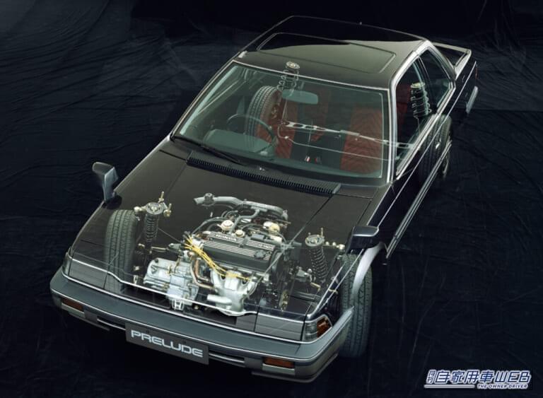 ホンダ プレリュード 1800XX（1982年式） 透視図｜「もう40年も前なのか…」CM曲のボレロが印象的だったホンダの名車。ボンネットがとんでもなく低く、ヤンエグに大人気だったクーペを紹介