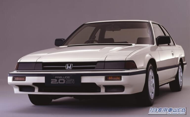 ホンダ 2代目 プレリュード 2.0SI 1985年式 白 フロントマスク|「もう40年も前なのか…」CM曲のボレロが印象的だったホンダの名車。ボンネットがとんでもなく低く、ヤンエグに大人気だったクーペを紹介