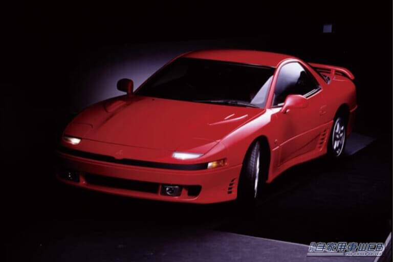 三菱自動車 GTO 1990年式 車両全体｜「コーナリングは苦手…」直線番長と揶揄された、35年前の三菱自動車のハイパフォーマンスカー。特徴的なボンネットの膨らみは、実は苦肉の策だった…。
