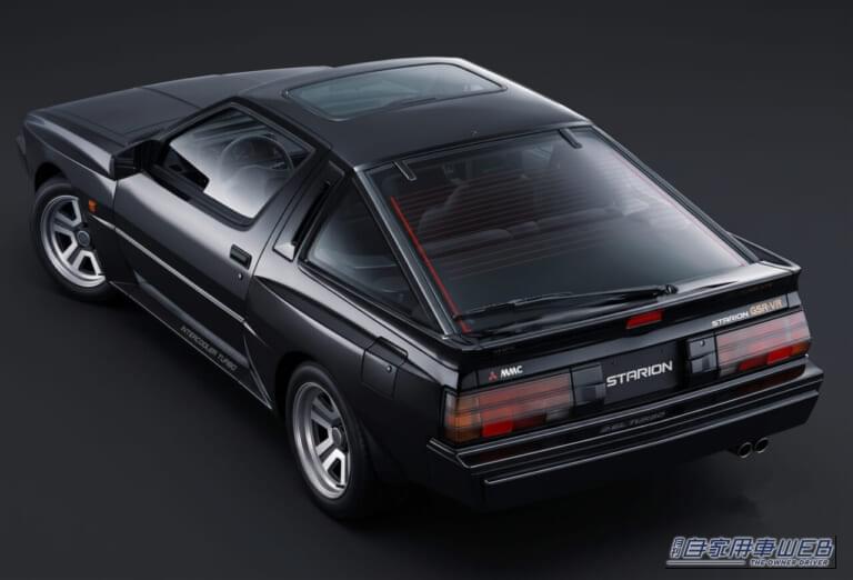 スタリオンGSR-VR（1988年）　リア｜「あのジャッキー・チェンも爆走したFRターボ」直線基調のウェッジシェイプは、今見てもめちゃくちゃスタイリッシュ！
