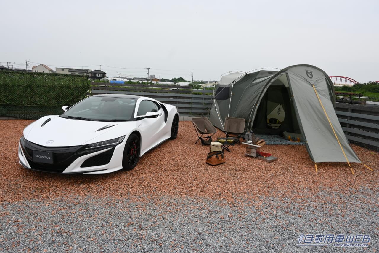 ホンダアクセスキャンプ取材｜「正気なの⁉ スポーツカーでキャンプって」NSXとシビックRSが想像以上に万能だった