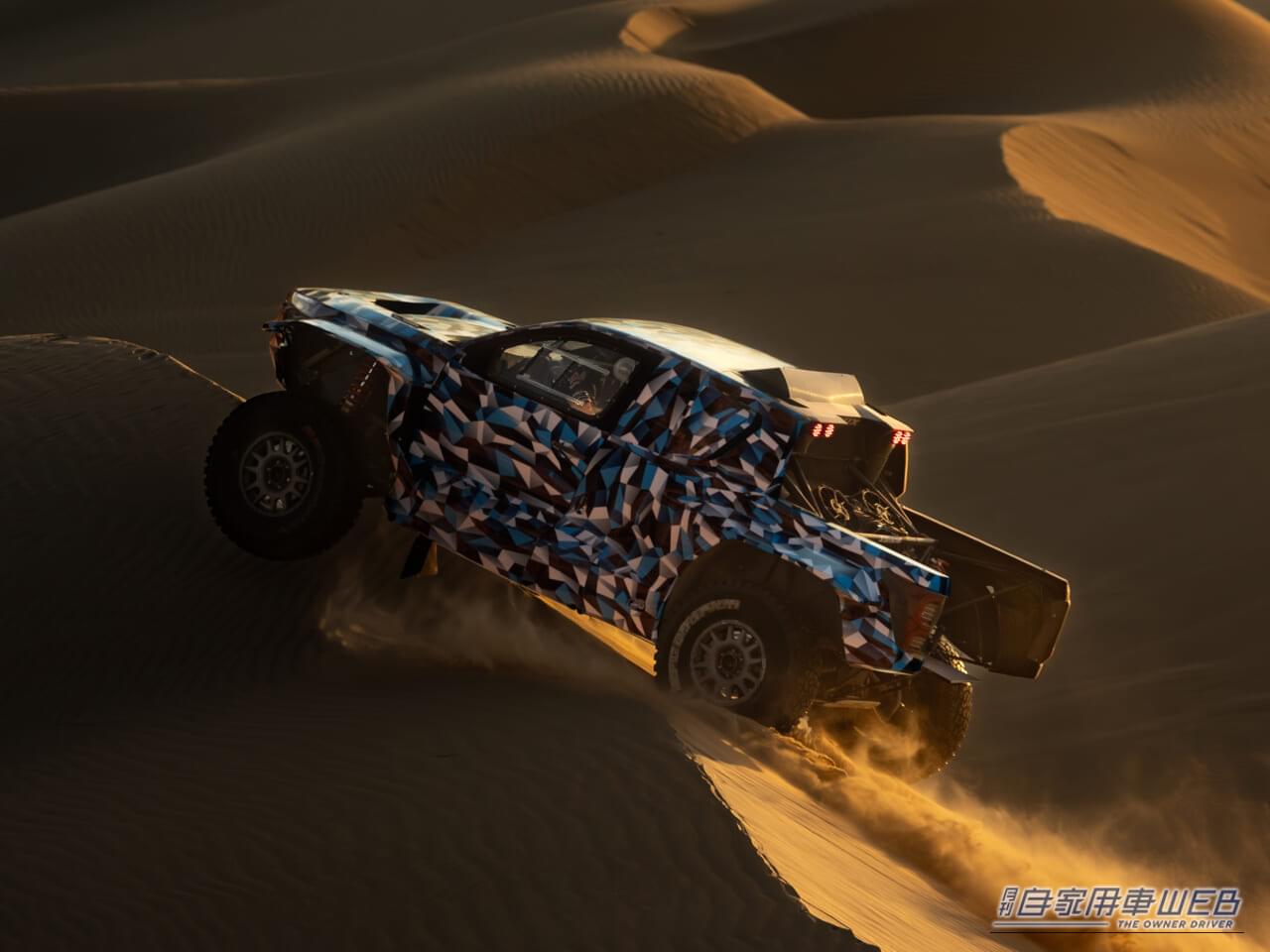 DKR GR FC Hilux(ハイラックス)|トヨタが水素燃料電池車(FCEV)ハイラックスでダカールラリー参戦へ!2027年大会に「DKR GR FC Hilux」投入を発表