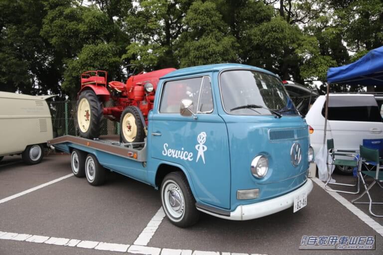 ストリートVWsジャンボリー会場 タイプ2 T2 ポルシェ製ディーゼルトラクター|空冷VWの祭典「ストリートVWsジャンボリー」会場で見つけた注目車たち。タイプ1、タイプ2、カルマンギア…。それぞれのスタイルで魅せる奥深き世界