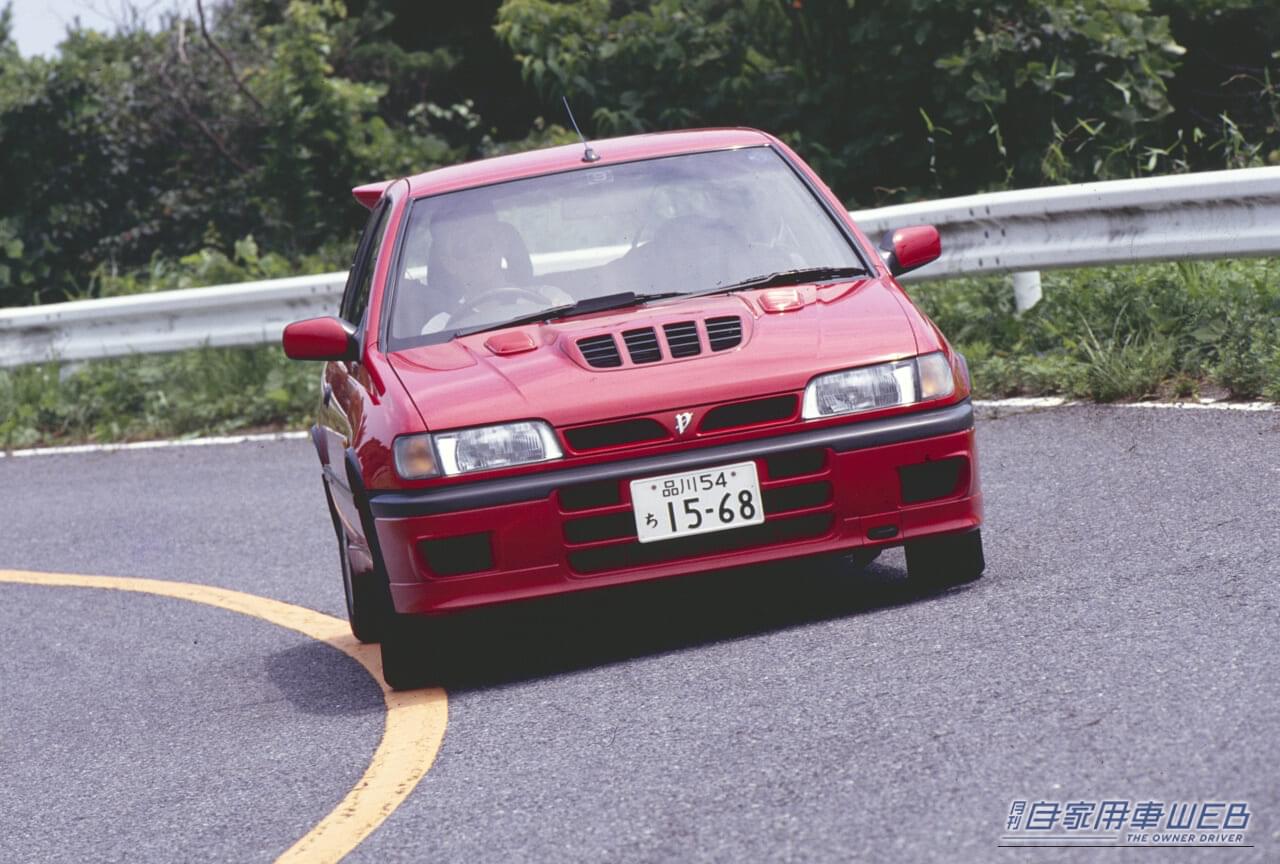 パルサーGTi-R 走り｜「勝つことを宿命として生まれたモンスターコンパクト」 圧倒的な加速力とは裏腹に、極端な“フロントヘビー”と“どアンダー”なハンドリングで直線番長とまで揶揄された悲運の『GTi-R』