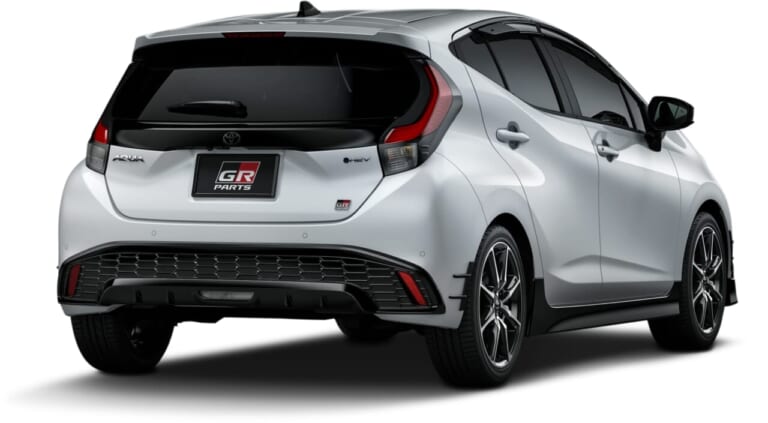 2026年 新型アクア GR PARTS装着車両 リア｜アクア用「GRパーツ」新発売。チューニングがリーズナブルに楽しめる、コスパ最強アイテムがラインナップ