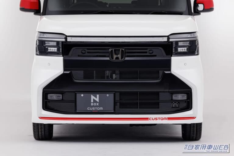 ホンダN-BOX ホンダアクセス用品装着車|完成度スゴすぎ! 新型N-BOXカスタムをさらに精悍に仕立てる「赤いアクセントの純正スポーツパーツ」