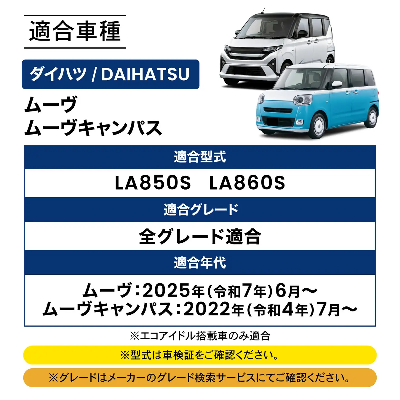 クラフトワークスのアイドリングストップキャンセラーの適合車種。ダイハツ ムーヴ・ムーヴキャンパス｜「マジでイライラするわ…」アイドリングストップ機能を常時OFFできる！純正スイッチのように取付可能な［アイドリングストップキャンセラー］を紹介！