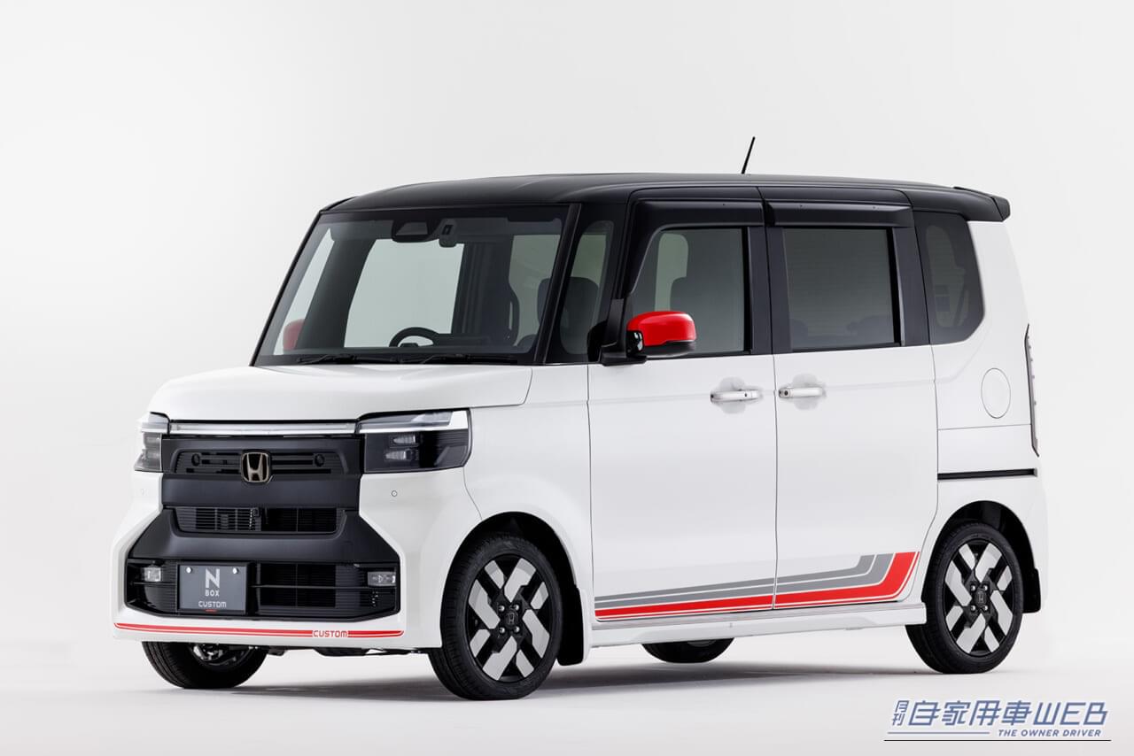 ホンダN-BOX　ホンダアクセス用品装着車｜完成度スゴすぎ！ 新型N-BOXカスタムをさらに精悍に仕立てる「赤いアクセントの純正スポーツパーツ」