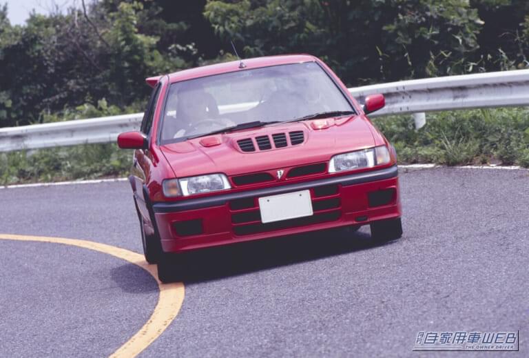 パルサーGTi-R 走り|「勝つことを宿命として生まれたモンスターコンパクト」 圧倒的な加速力とは裏腹に、極端な“フロントヘビー”と“どアンダー”なハンドリングで直線番長とまで揶揄された悲運の『GTi-R』