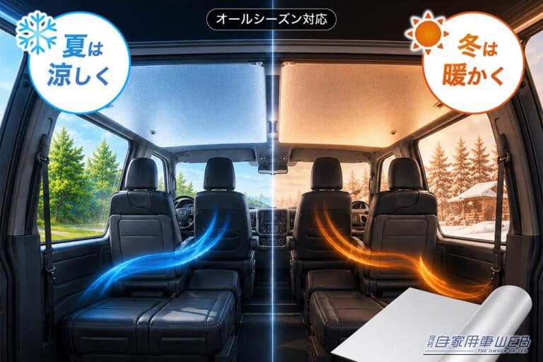 クラフトワークス 断熱アルミシート｜「効果がスゴい…」カーエアコンの効きが悪いときの最終手段。あらゆる車種で威力を発揮！ これでダメなら諦めたほうがいいレベル［クラフトワークス・断熱アルミシート］