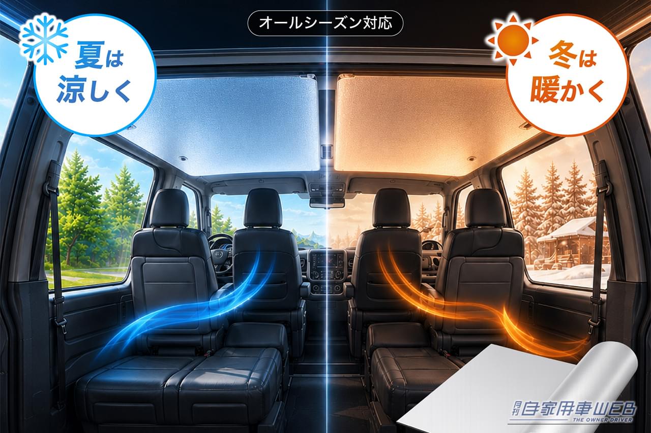 クラフトワークス 断熱アルミシート｜「効果がスゴい…」カーエアコンの効きが悪いときの最終手段。あらゆる車種で威力を発揮！ これでダメなら諦めたほうがいいレベル［クラフトワークス・断熱アルミシート］