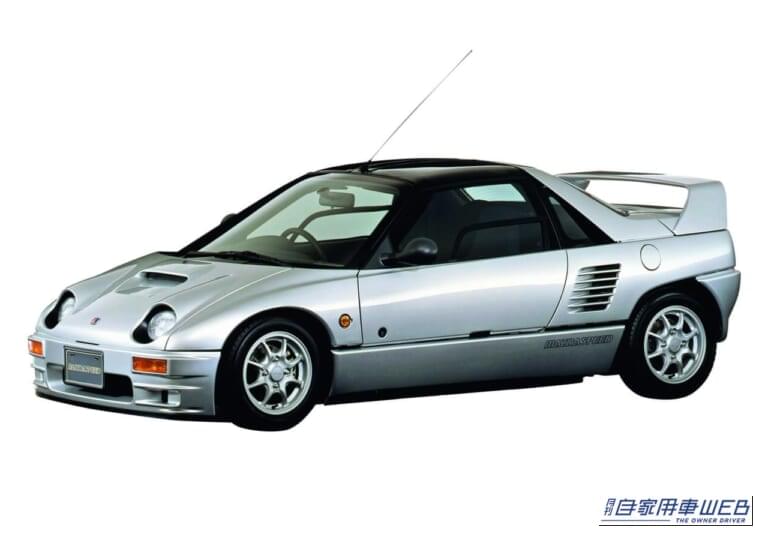 1994年に発売された、専用エアロパーツなどを装備したAZ-1のマツダスピードバージョンの写真。｜バブルが生んだ34年前の軽スーパーカー。唯一無二のドアを記憶している人も多いはず。マツダが生んだ偉大な経スポーツ「オートザム・AZ-1」を掘り下げる