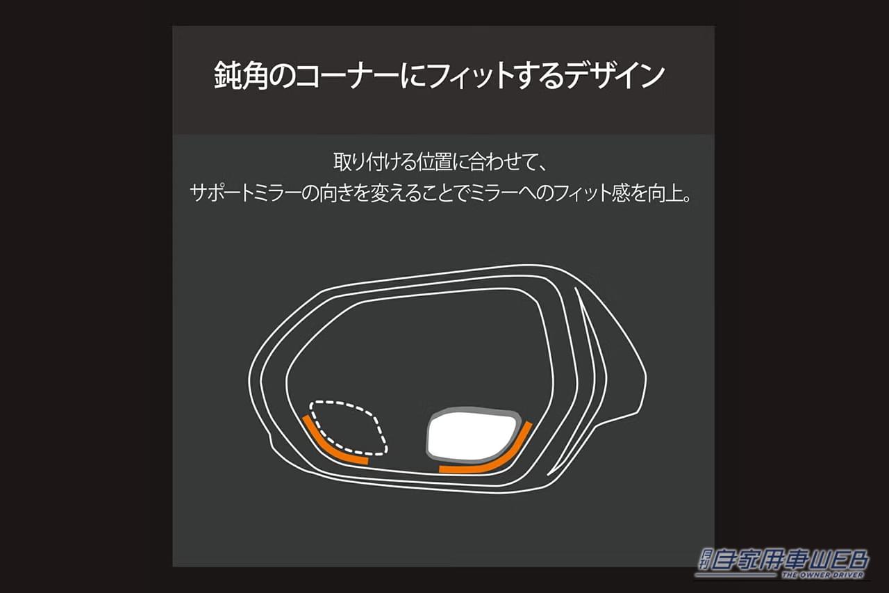 カーメイト DZ500 サポートミラー 180SR ワイド｜貼り付けるだけで効果を実感。「運転の不安が解消」「駐車や車線変更などでドライバーをサポート」幅広い車種に対応するカーグッズを紹介［カーメイト DZ500］