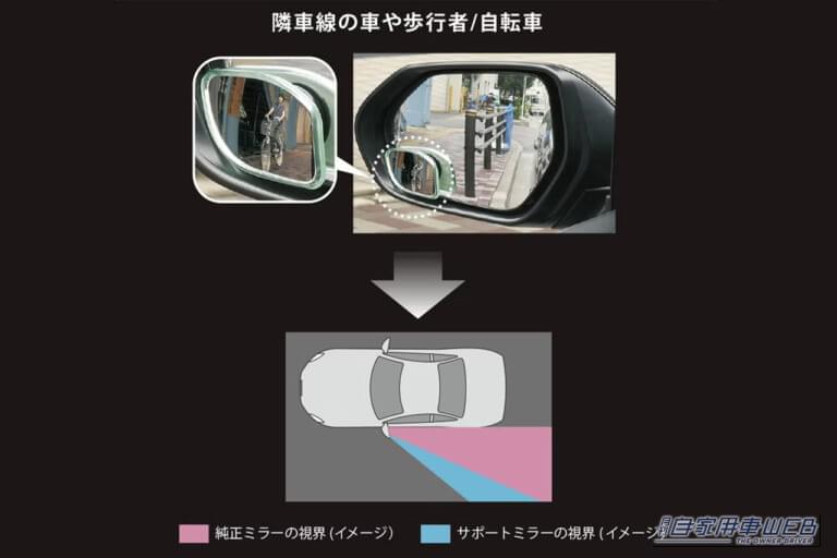 DZ500 サポートミラー 180SR ワイド｜貼り付けるだけで効果を実感。「運転の不安が解消」「駐車や車線変更などでドライバーをサポート」幅広い車種に対応するカーグッズを紹介［カーメイト DZ500］