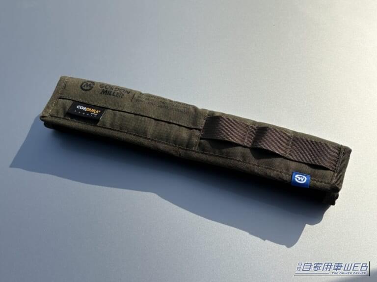 ゴードンミラーのコーデュラ シートベルトパッド（OLIVE DRABカラー）｜「シートベルトって洗えないよね…」夏場は汗でニオイも気になる。だったらコレ使ってみて！ デザイン性が高く通気性も抜群「ゴードンミラー・コーデュラ シートベルトパッド」