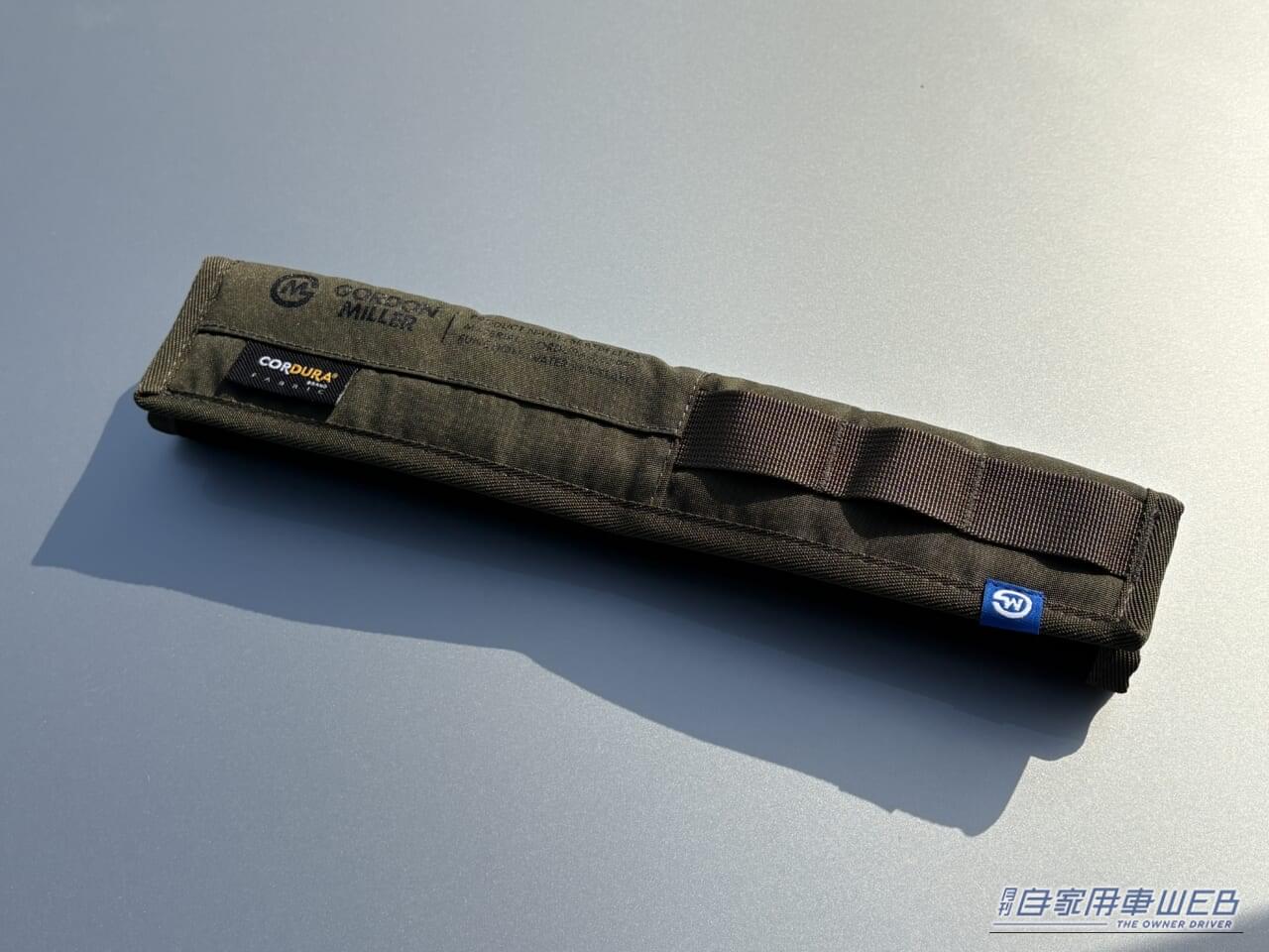 ゴードンミラーのコーデュラ シートベルトパッド(OLIVE DRABカラー)|「シートベルトって洗えないよね…」夏場は汗でニオイも気になる。だったらコレ使ってみて! デザイン性が高く通気性も抜群「ゴードンミラー・コーデュラ シートベルトパッド」