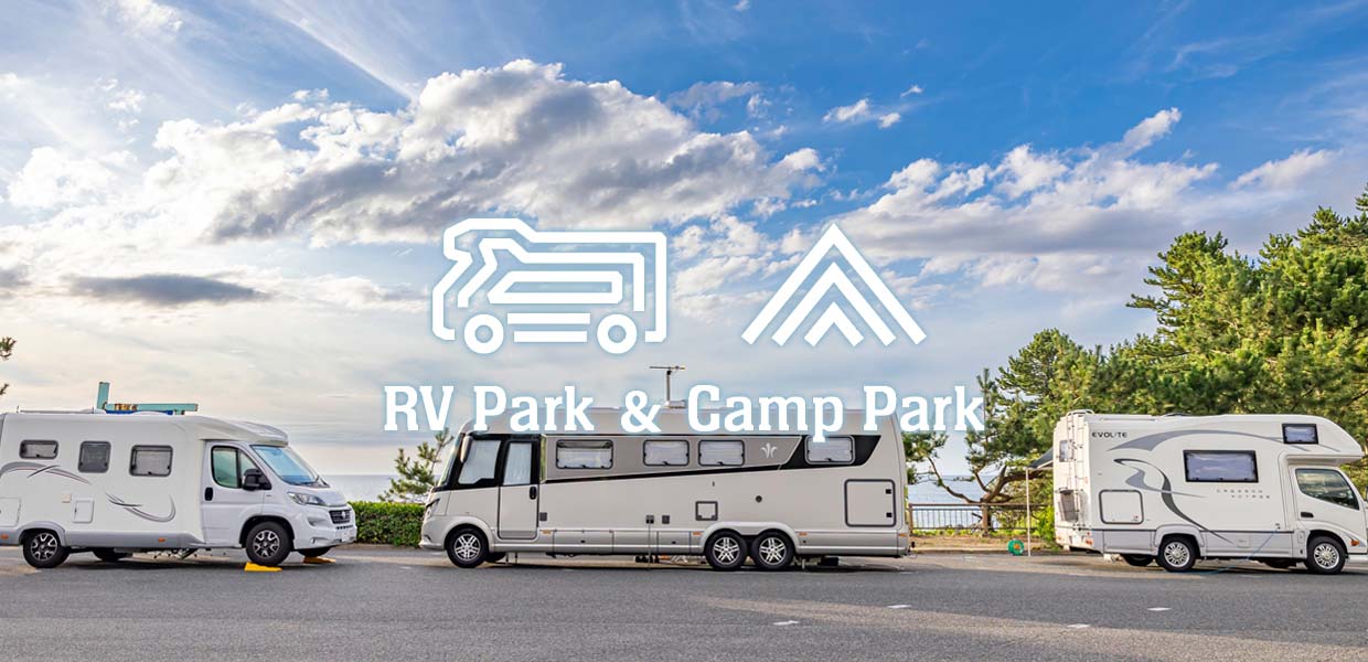 Hawai Uno RV Park｜【車中泊旅行におススメ！ RVパーク最新情報】海が見える広い駐車場の一角に、キャンピングカー対応エリアとして誕生したRVパーク『鳥取県東伯郡／Hawai Uno RV Park』