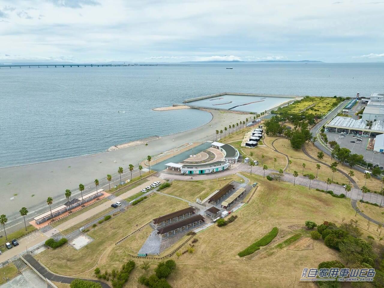 RVパーク 二色の浜公園 海浜緑地｜「車中泊で“海”へ行こう！」はじめての方でも安心して利用できるRVパーク特選情報 【大阪府／RVパーク 二色の浜公園 海浜緑地】