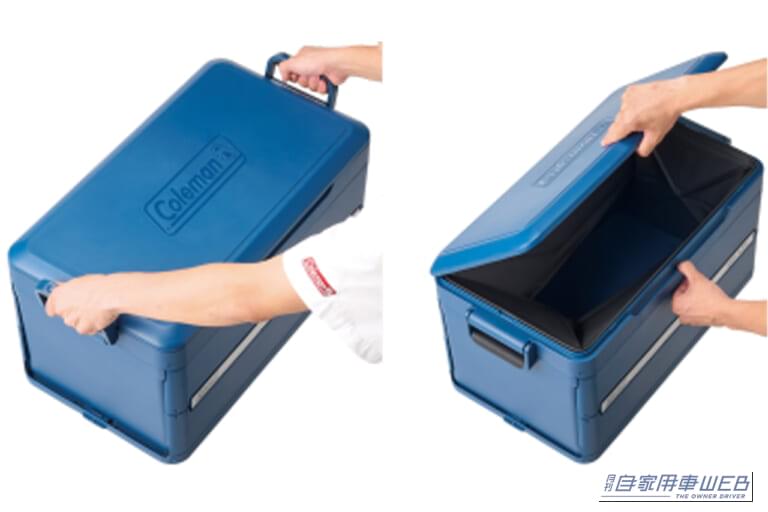 コールマン Coleman スナップアンドゴークーラー SNAP 'N GO COOLER サファイア 展開方法｜「考えた人天才か…」ただのクーラーボックスじゃない。史上初の機能に大ヒットの予感…。クルマに積んで使うのにも最適！この夏、大活躍間違いなしのアイテムを紹介