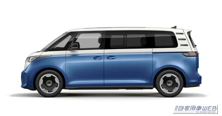ID. Buzz Pro Long Wheelbase 1st Anniversary Edition|VW「ID. Buzz」に日本上陸1周年記念の限定車が登場! 専用ブルー×ホワイトのツートーンをまとった70台限定モデル