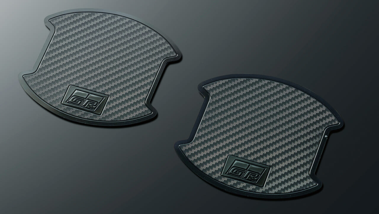 2026年 新型アクア GR PARTS GRドアハンドルプロテクター|アクア用「GRパーツ」新発売。チューニングがリーズナブルに楽しめる、コスパ最強アイテムがラインナップ