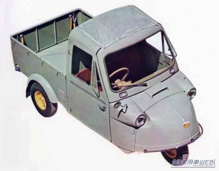 MP4型（1962年標準型）｜「街のヘリコプター」???　昭和の路地裏を駆け回った伝説の小型三輪自動車
