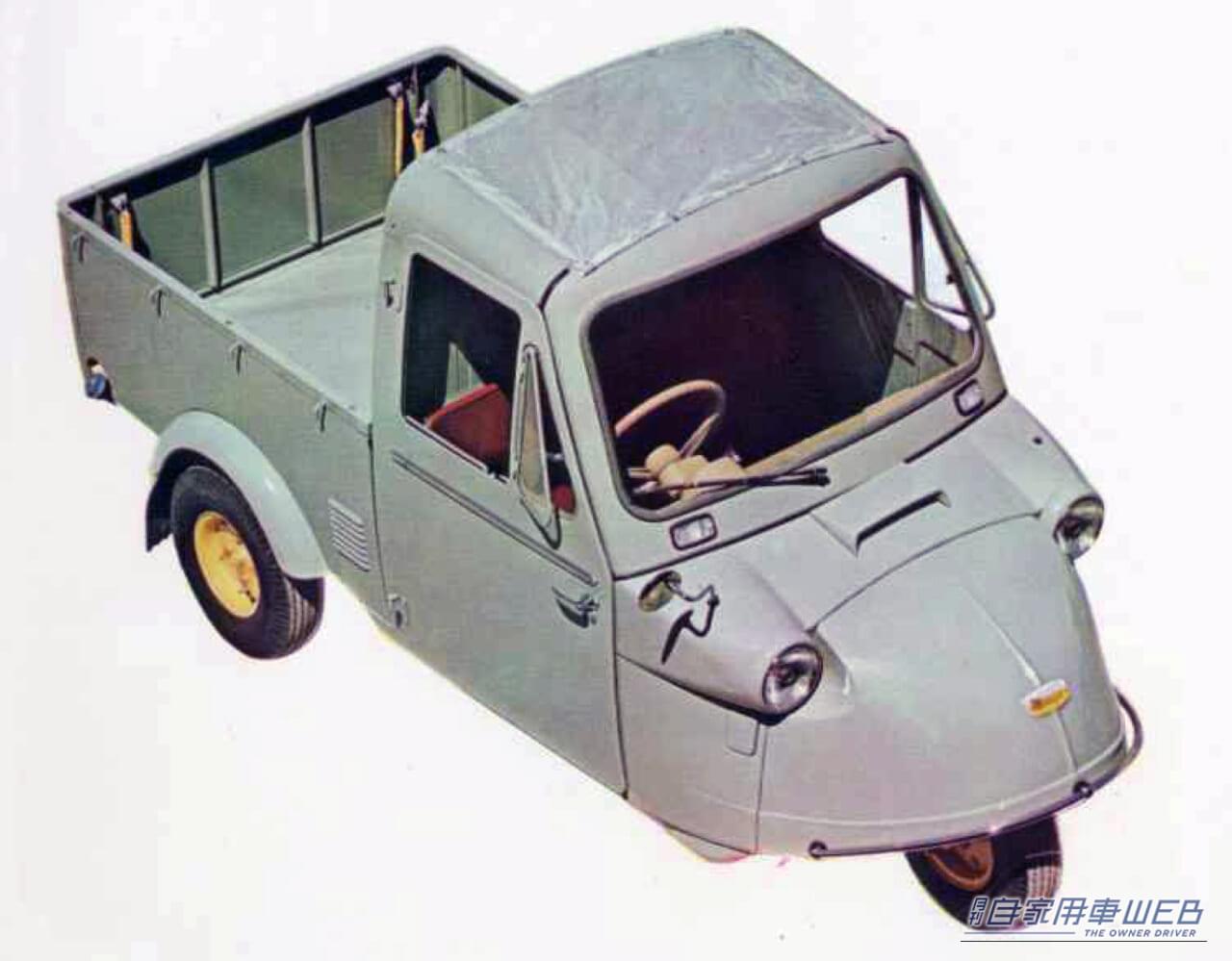 MP4型（1962年標準型）｜「街のヘリコプター」???　昭和の路地裏を駆け回った伝説の小型三輪自動車